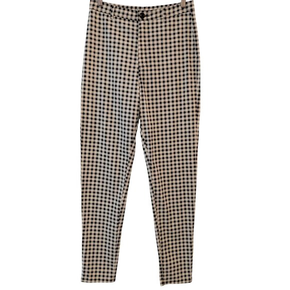 Collectif London Womens NWT Size US 10 Black White Maddie Gingham Trouser Pants - Picture 1 of 11